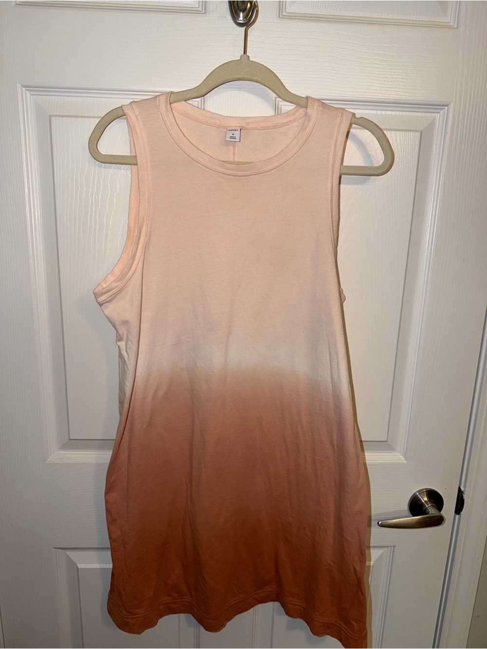 Old Navy Peach to Terracotta Ombre Tank Dress